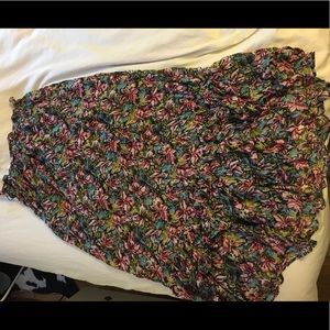 Joie Hi Low Midi Floral Skirt XS